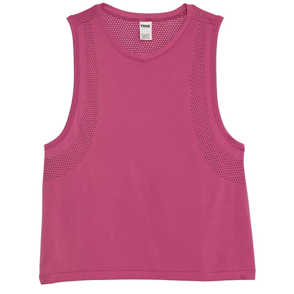 Women's Pink Sleeveless Victoria’s Secret size M muscle T drapery